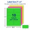 Avery Printable Shipping Labels with Sure Feed, 2" x 4", Assorted Neon Colors (Magenta, Green, Yellow), Laser & Inkjet Compatible, 150 Blank Labels Total (5978)
